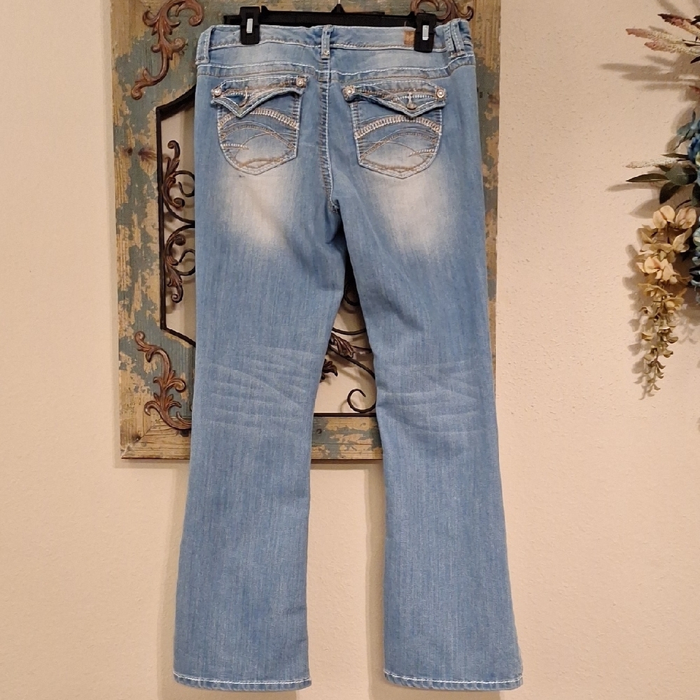Reign Women's Light Blue Boot Cut Jeans. Excellent Condition NWOT Size 13 - Picture 4 of 14